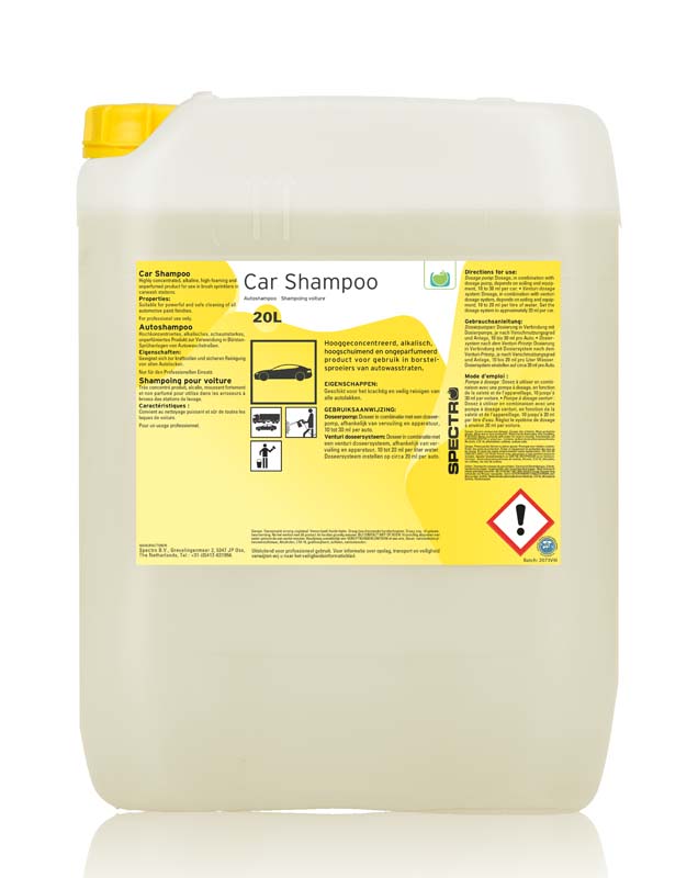 Car Shampoo | 20L | Fris geparfumeerd product voor borstelsproeiers-0